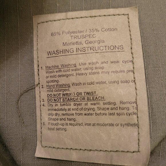 Tru Spec Professional Grade Cargo Pants 2XL Long Olive Green Durable Adjustable - Picture 5 of 9